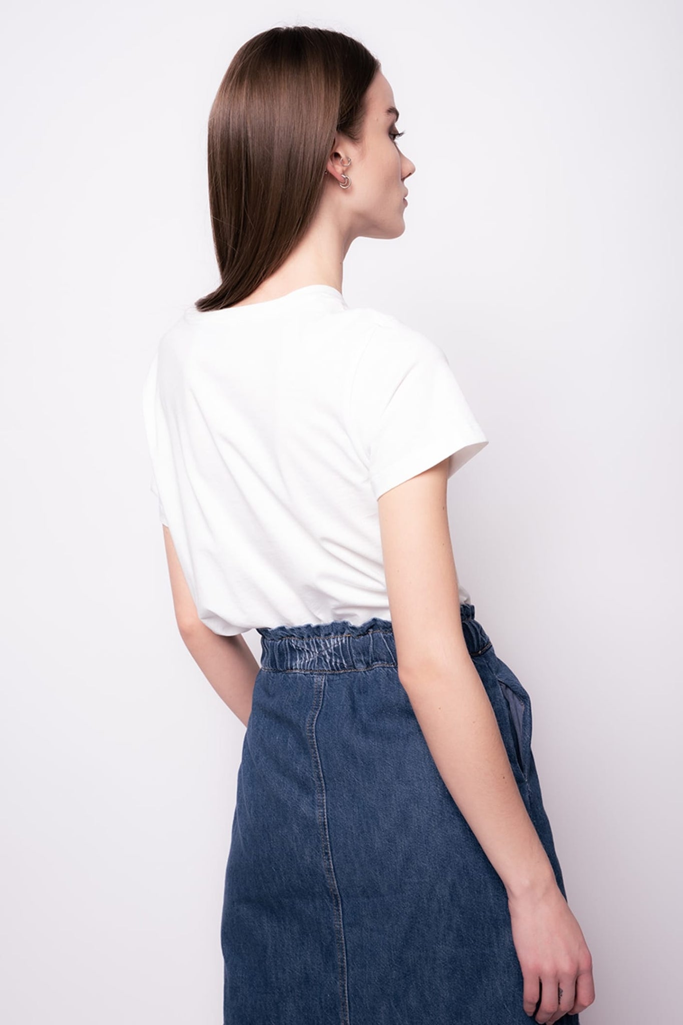 T-Shirt Pinko con Logo / Bianco - Ideal Moda