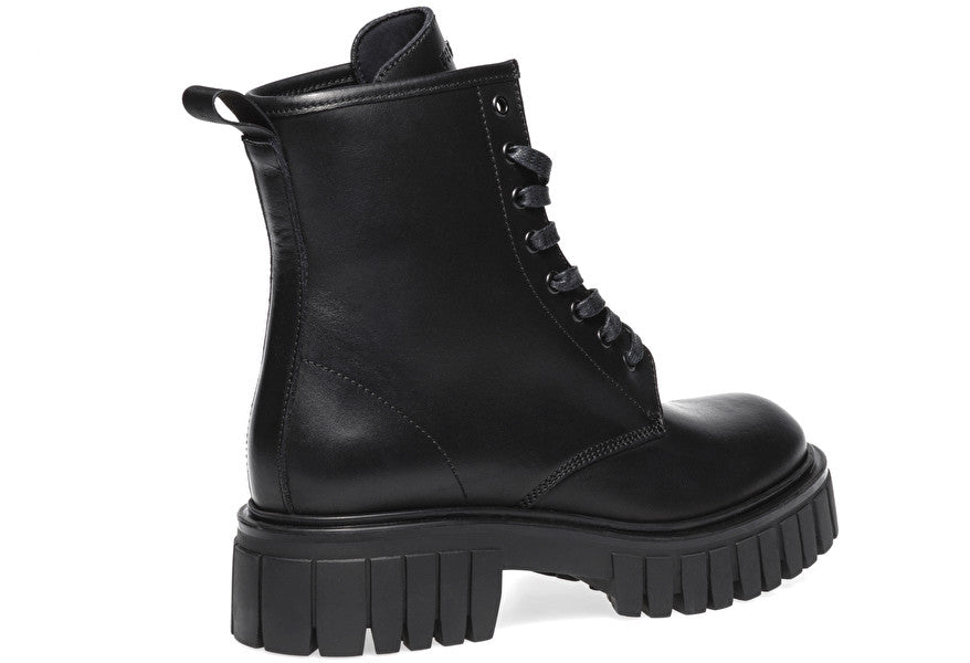 Anfibio Frau in pelle / Nero - Ideal Moda