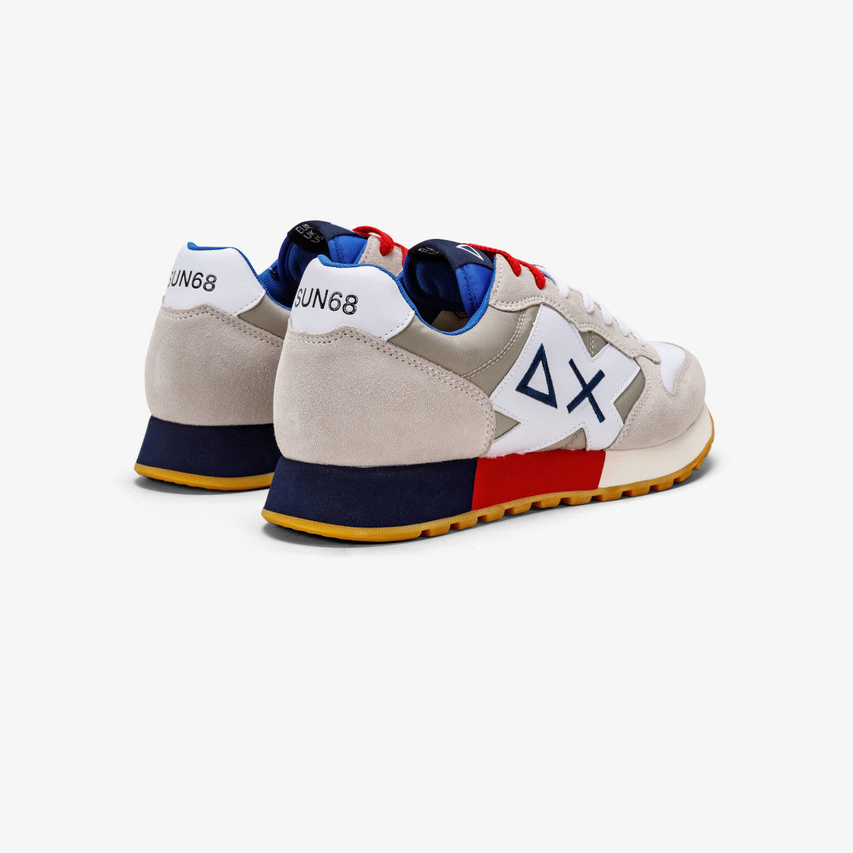 Sneaker Sun68 Jaki Tricolors / Bianco - Ideal Moda
