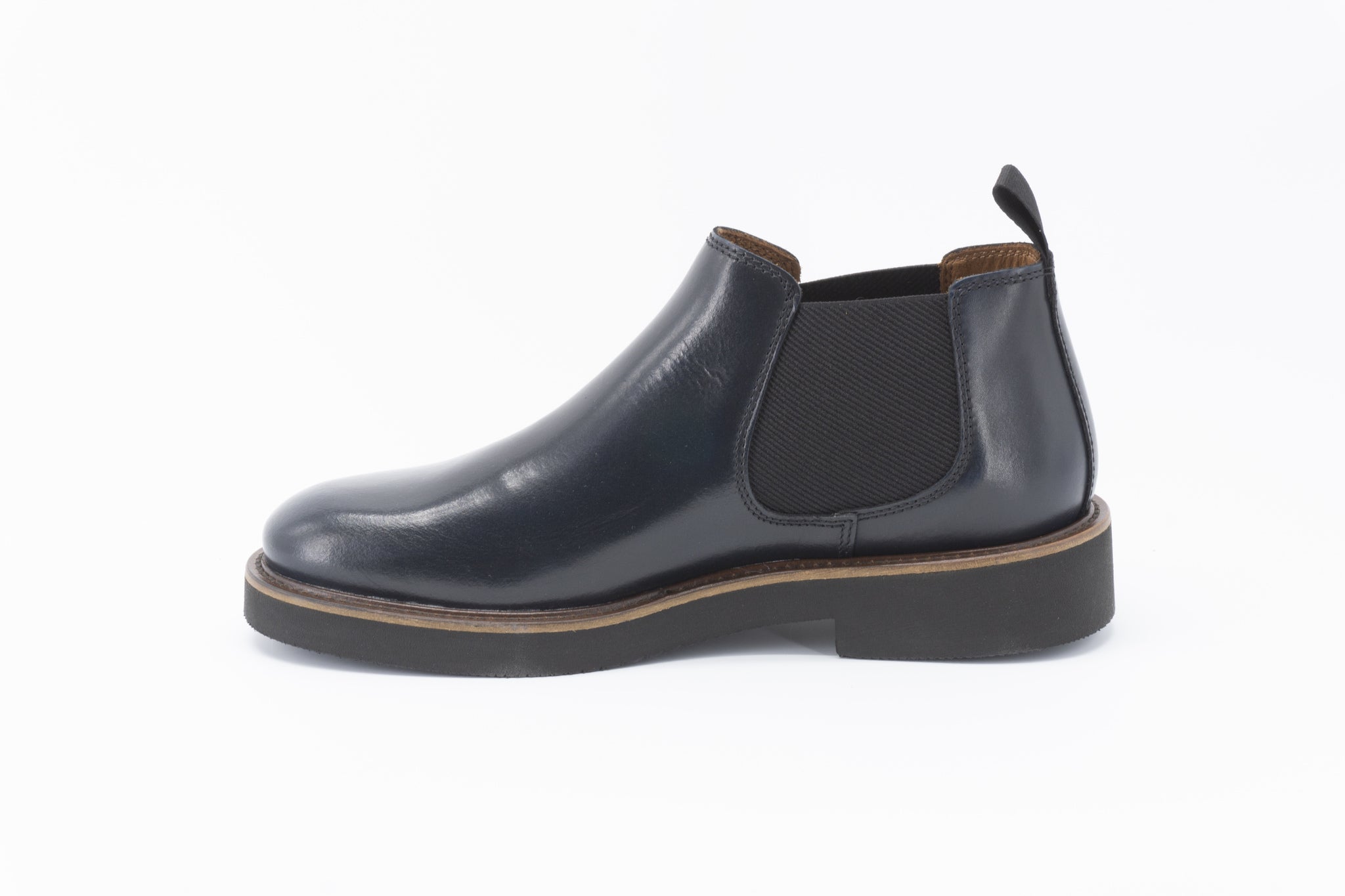 Beatles in pelle con suola leggera / Blu - Ideal Moda