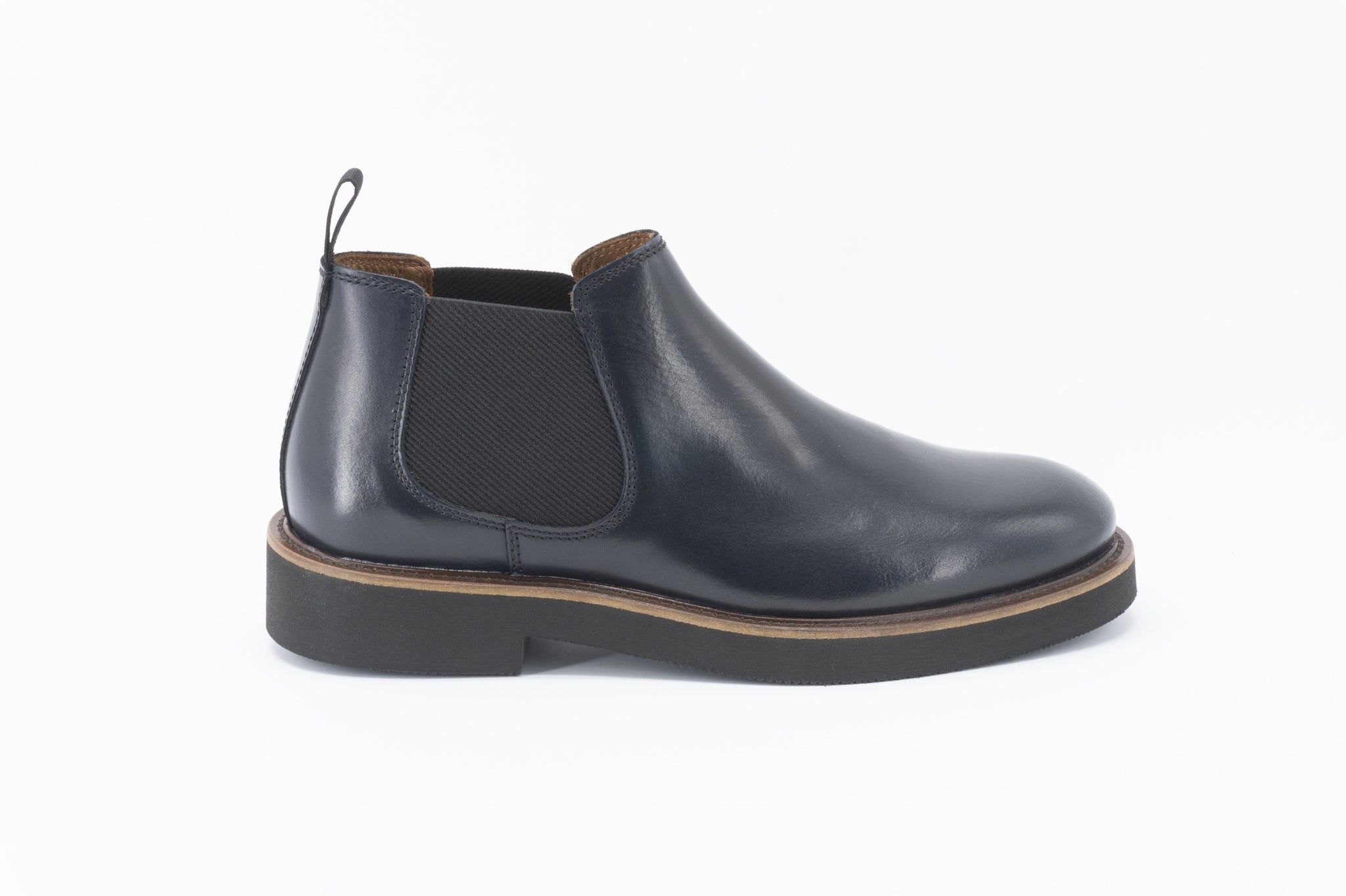 Beatles in pelle con suola leggera / Blu - Ideal Moda