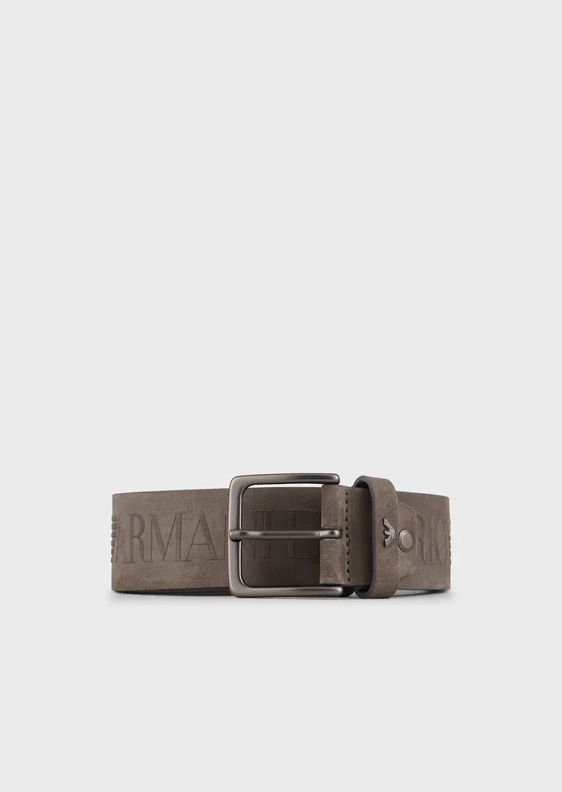 Cintura con Logo Emporio Armani / Marrone - Ideal Moda