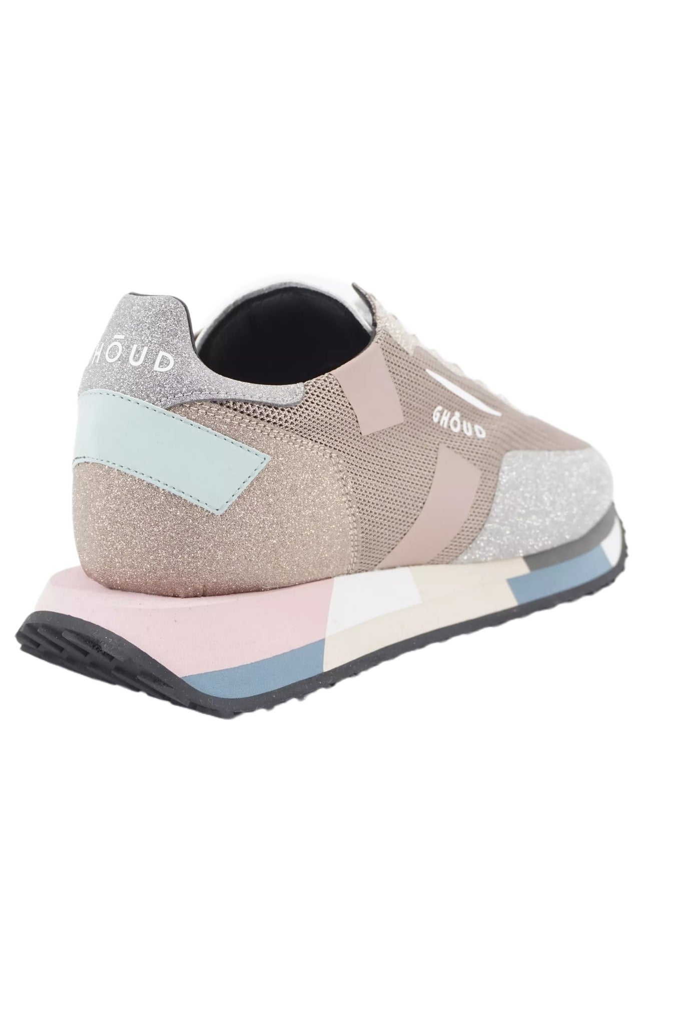 Sneaker con Pannelli a Contrasto Ghoud / Rosa - Ideal Moda