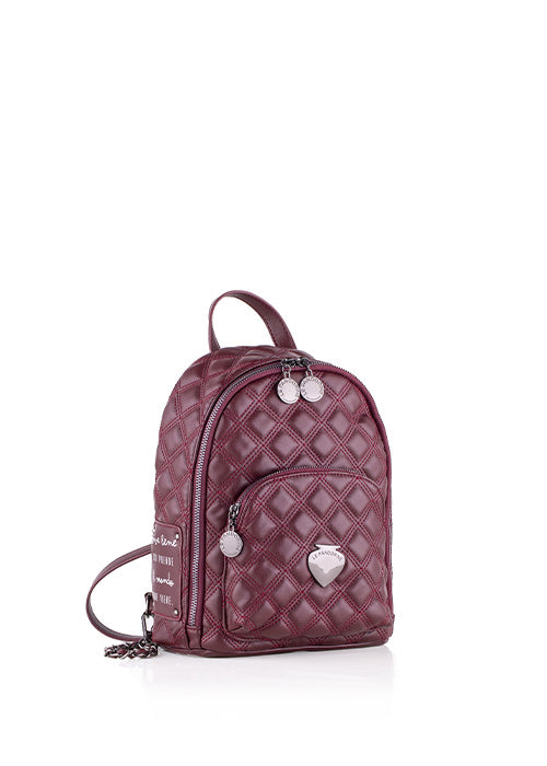 Zaino Trapuntato Le Pandorine / Bordeaux - Ideal Moda