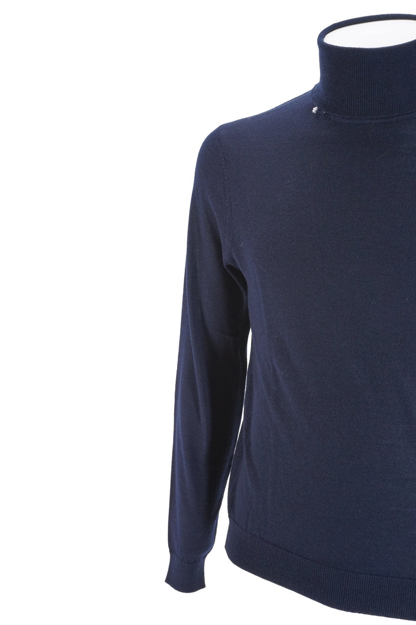 Maglia Sun 68 a collo alto / Blu - Ideal Moda