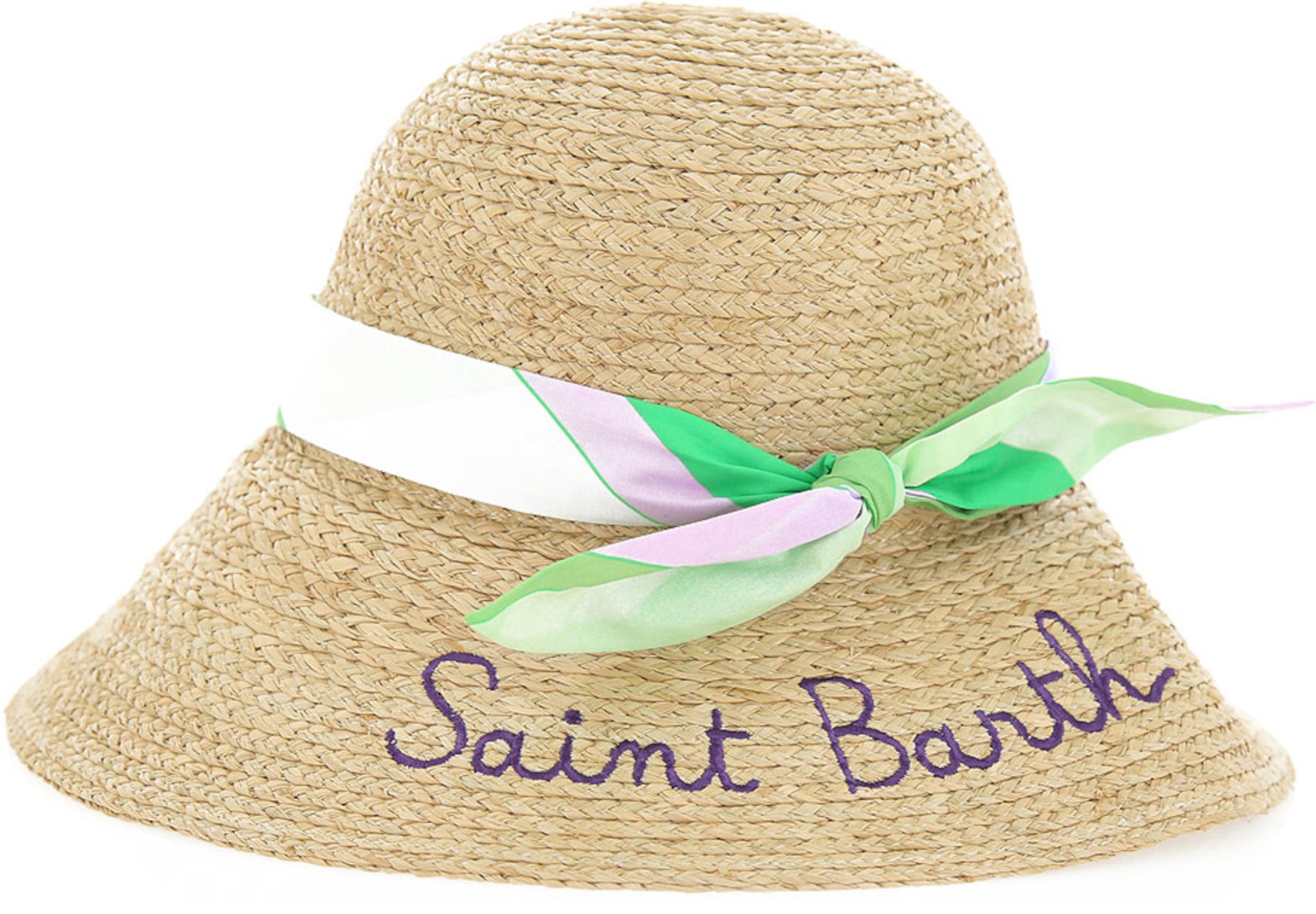 Cappello in Paglia Mc2 Saint Barth / Viola - Ideal Moda