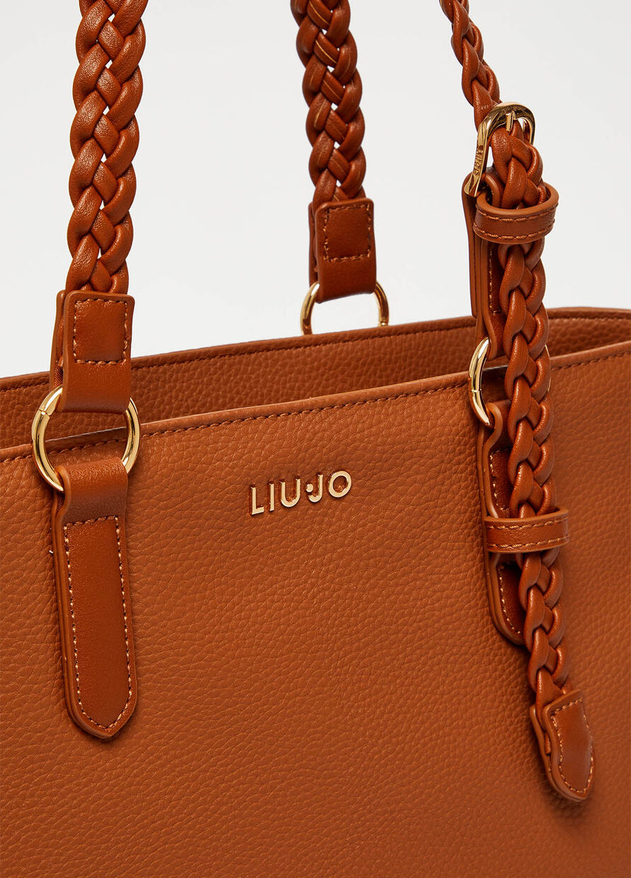 Borsa Shopping con Logo Liu Jo / Cuoio - Ideal Moda