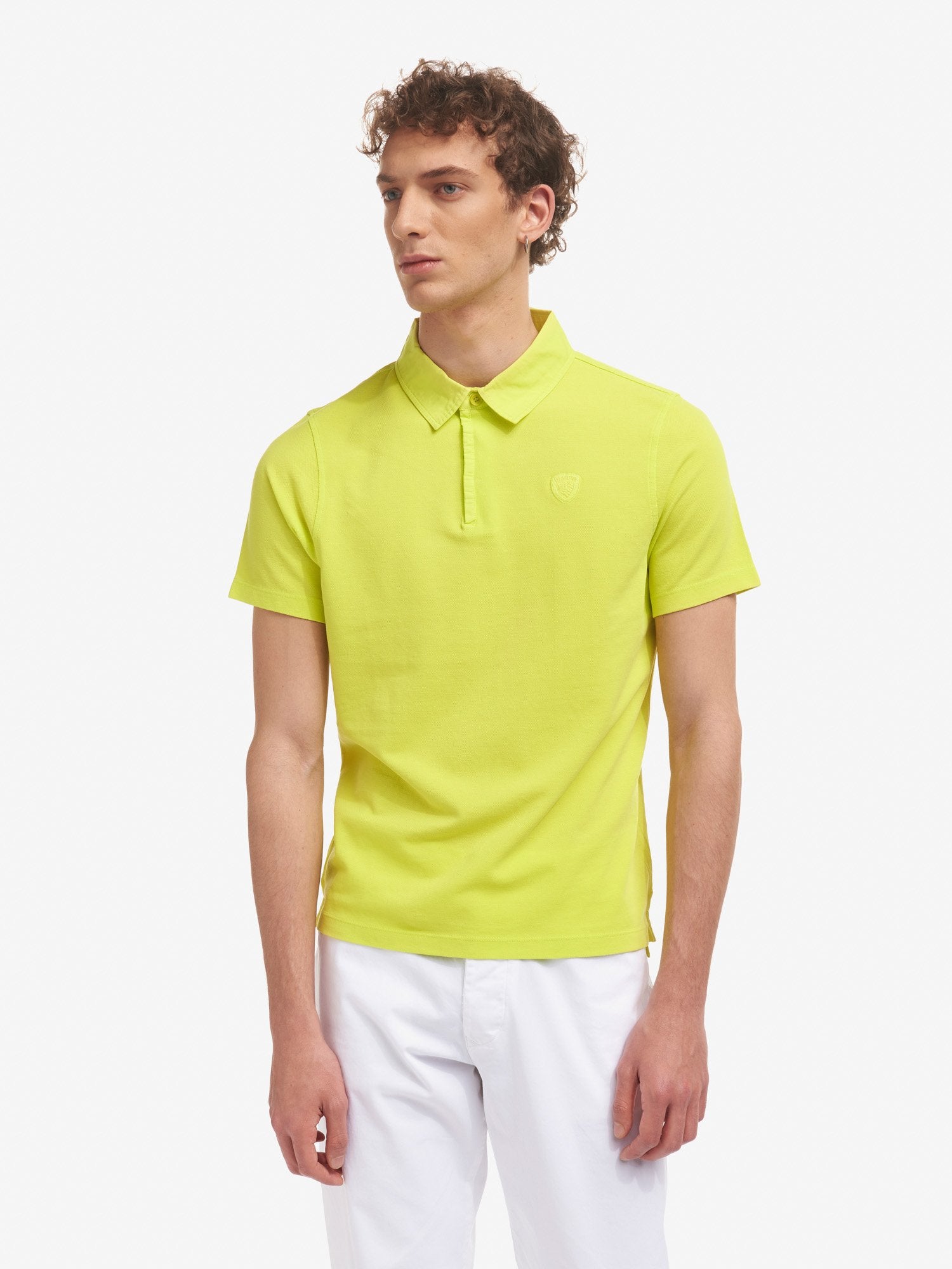 Polo Collo in Popeline / Giallo - Ideal Moda