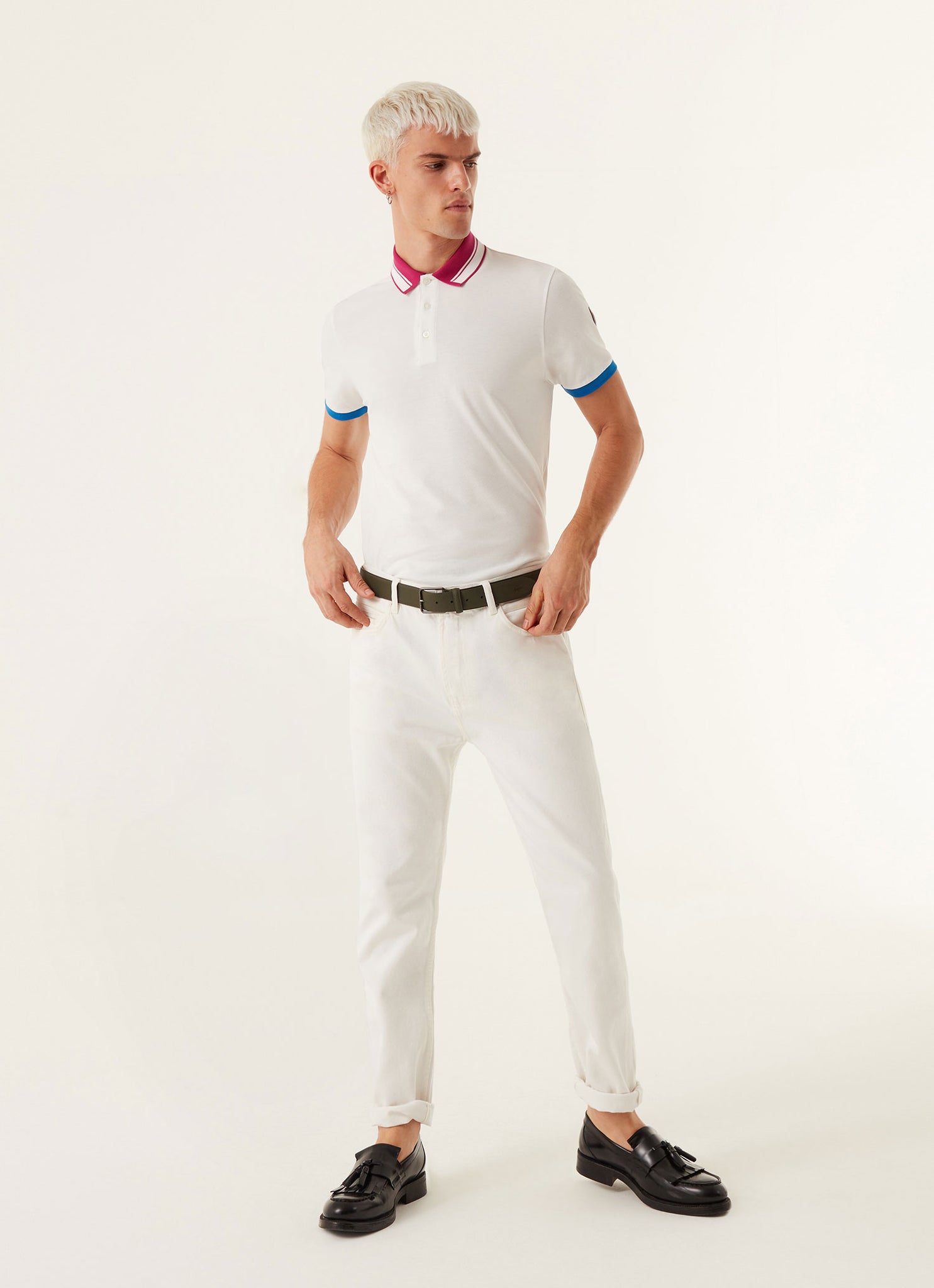 Polo Con Fessino Personalizzato / Bianco - Ideal Moda