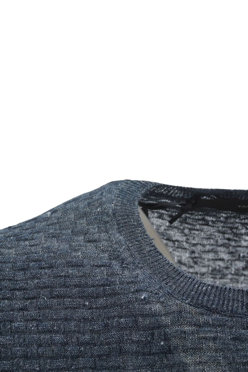 T-Shirt Tagliatore in Lino / Blu - Ideal Moda