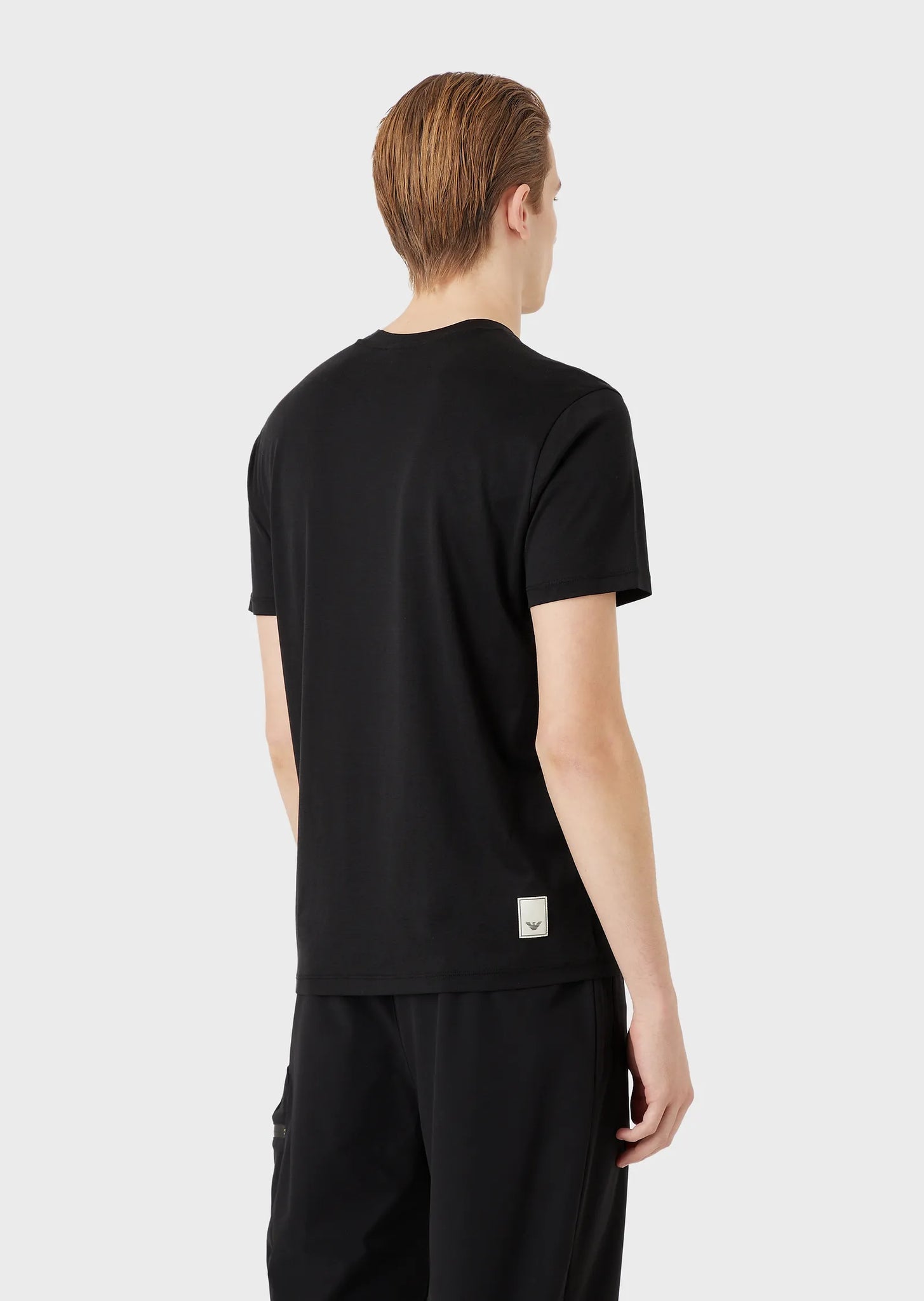 T-Shirt in Jersey Emporio Armani / Nero - Ideal Moda