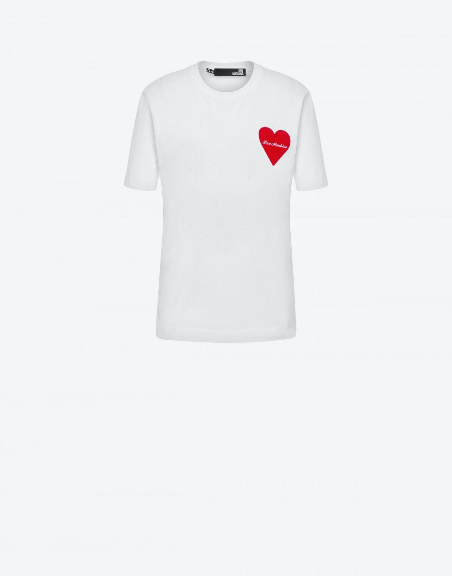 T-Shirt Love Moschino in jersey / Bianco - Ideal Moda