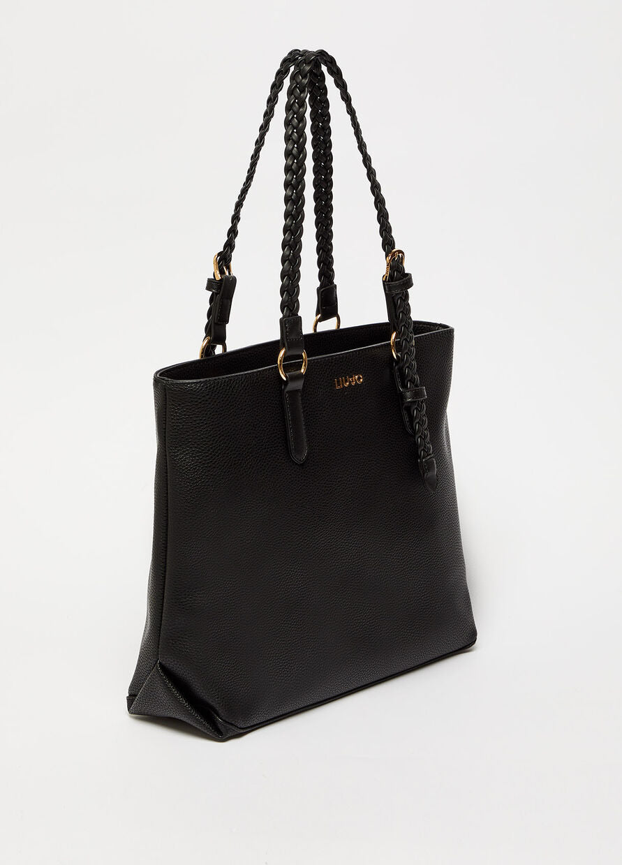 Borsa Shopping con Logo Liu Jo / Nero - Ideal Moda