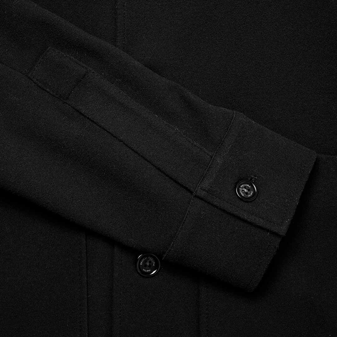 Giacca Camicia in Jersey Paolo Pecora / Nero - Ideal Moda