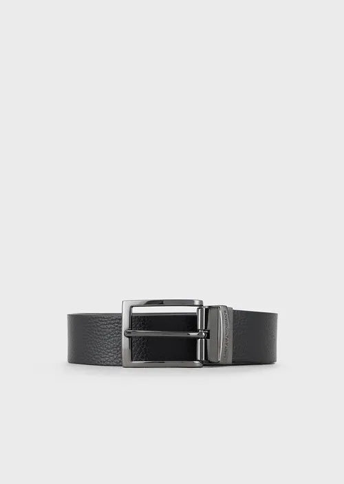 Cintura Reversibile in Pelle Emporio Armani / Grigio - Ideal Moda