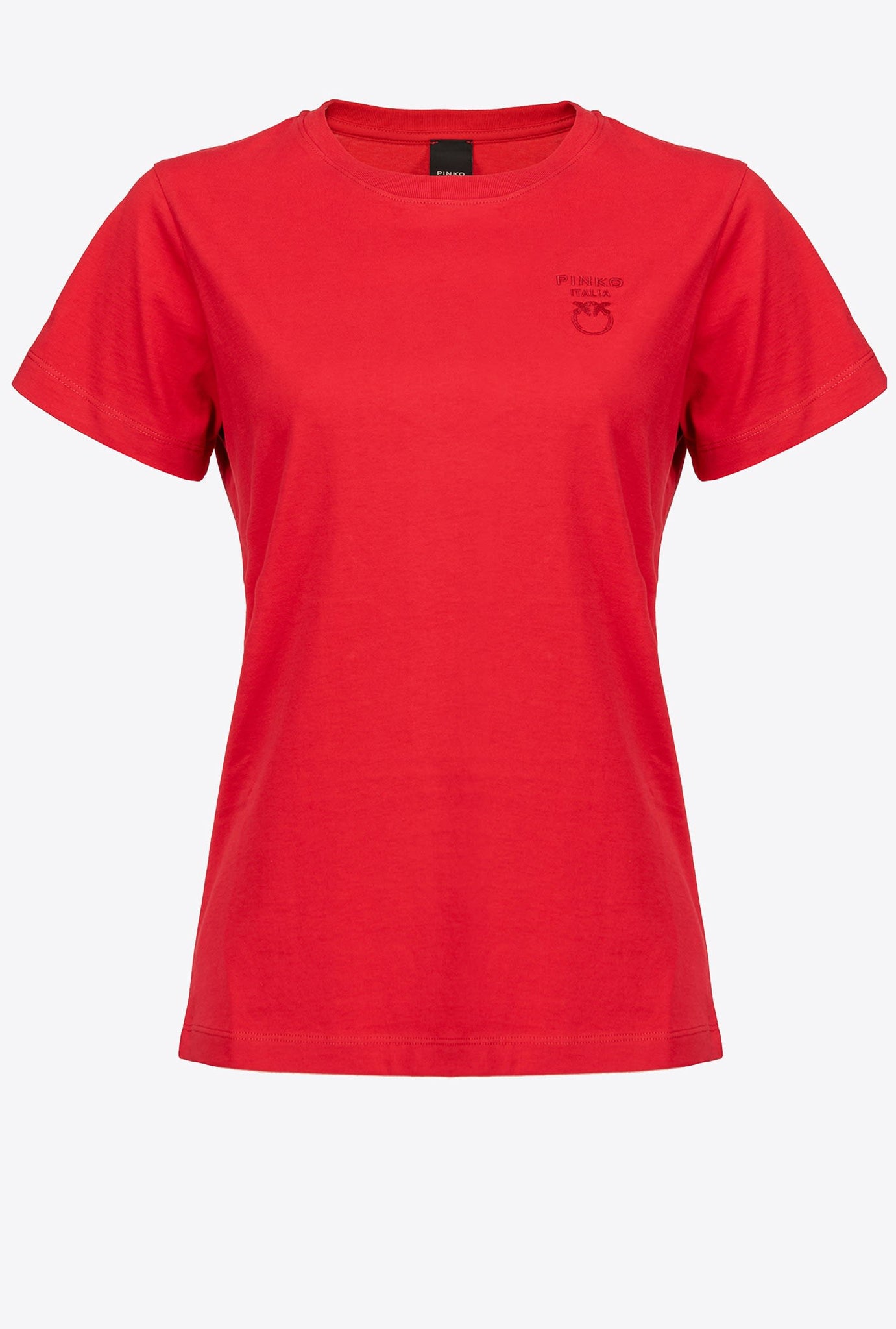 T-Shirt Pinko con Logo / Rosso - Ideal Moda
