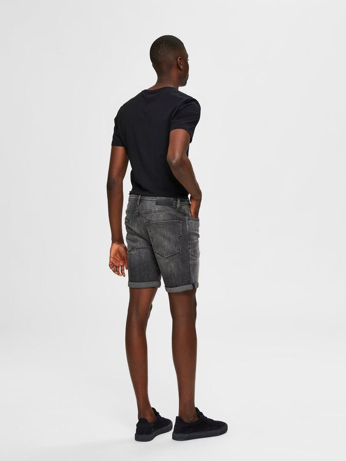 Grey Denim Shorts / Grigio - Ideal Moda