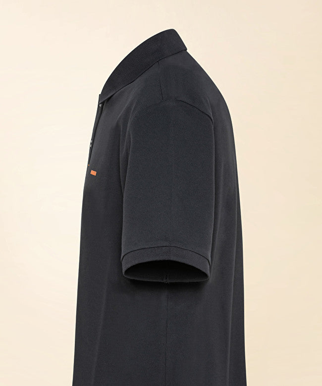 Piquet polo shirt / Nero - Ideal Moda