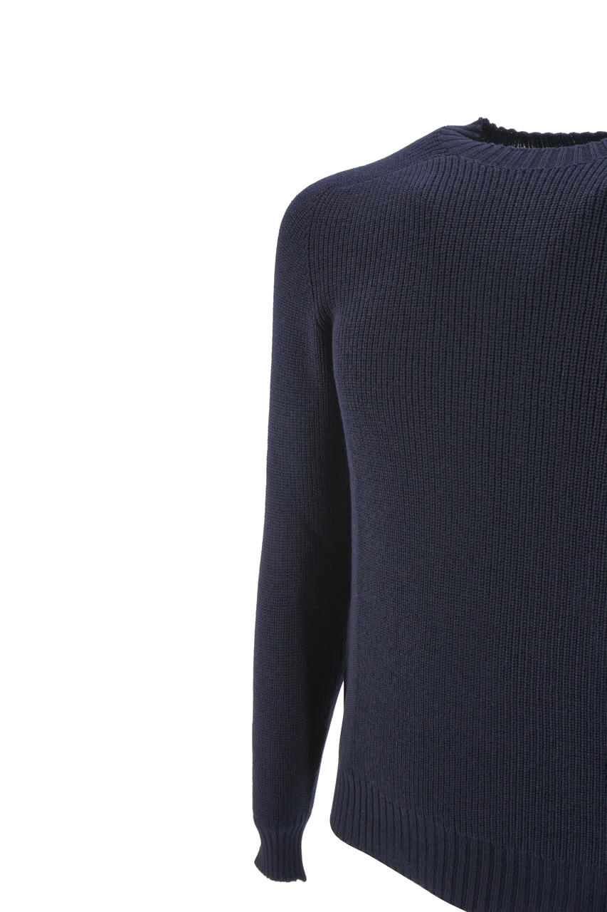 Maglia Tagliatore girocollo / Blu - Ideal Moda