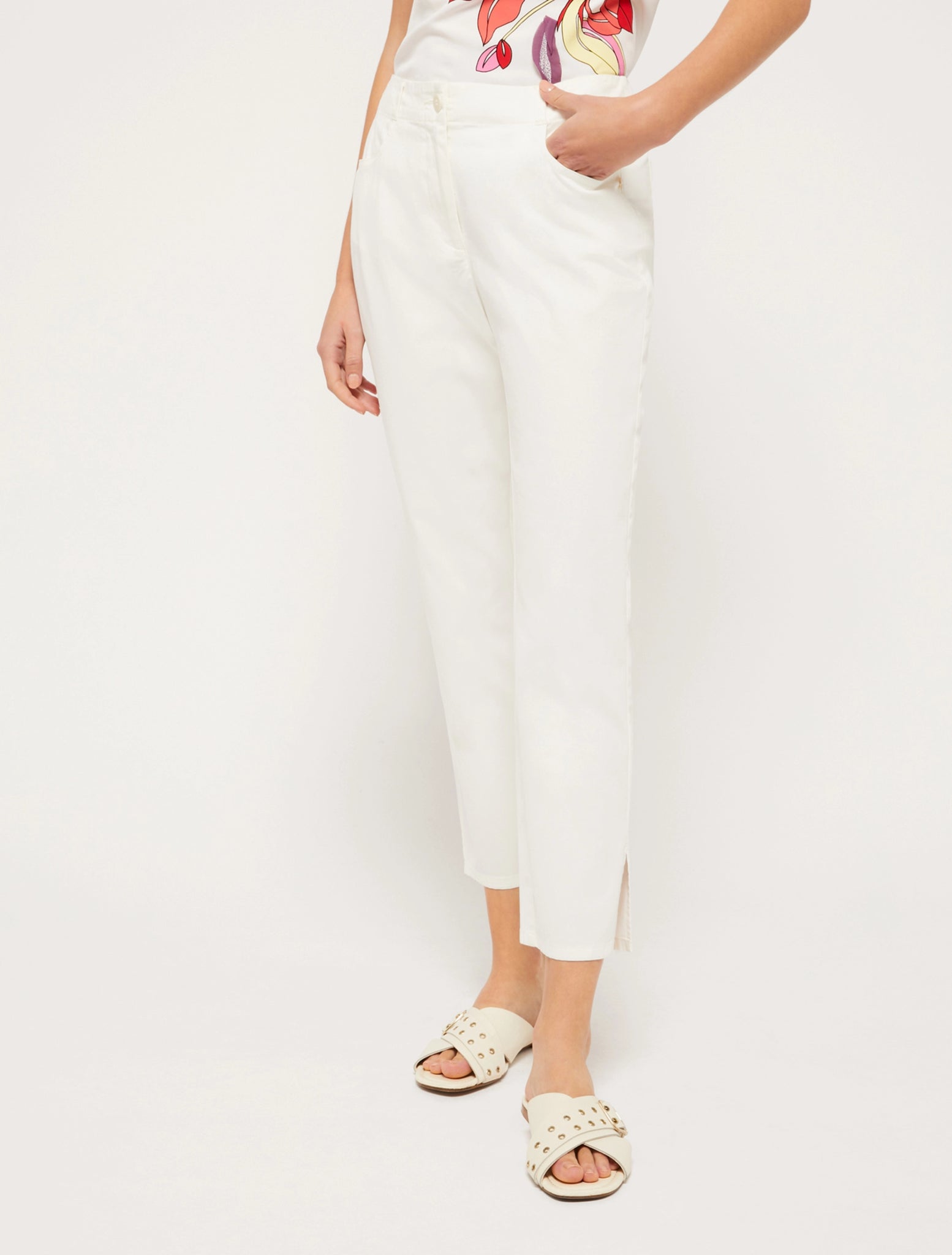 Pantalone Capri Pennyblack / Bianco - Ideal Moda