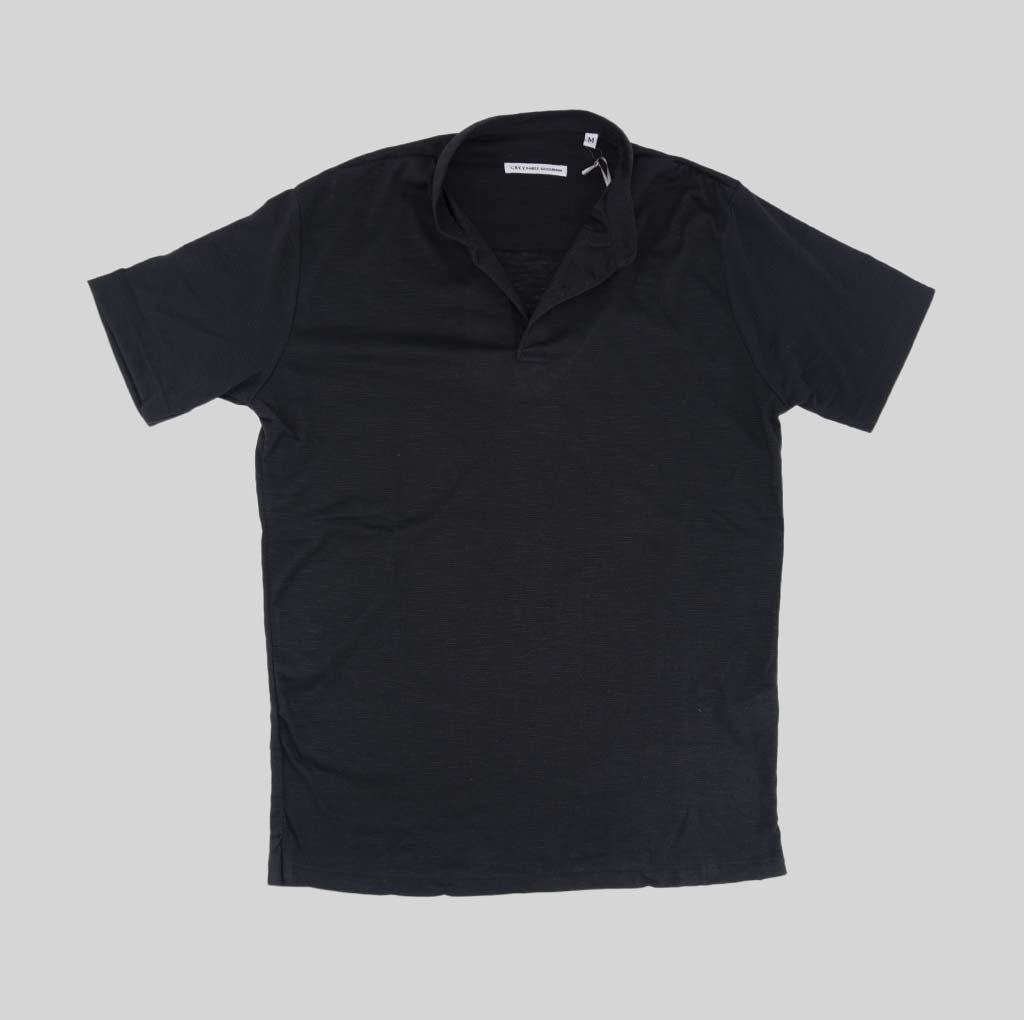 Polo Collo Coreano / Nero - Ideal Moda