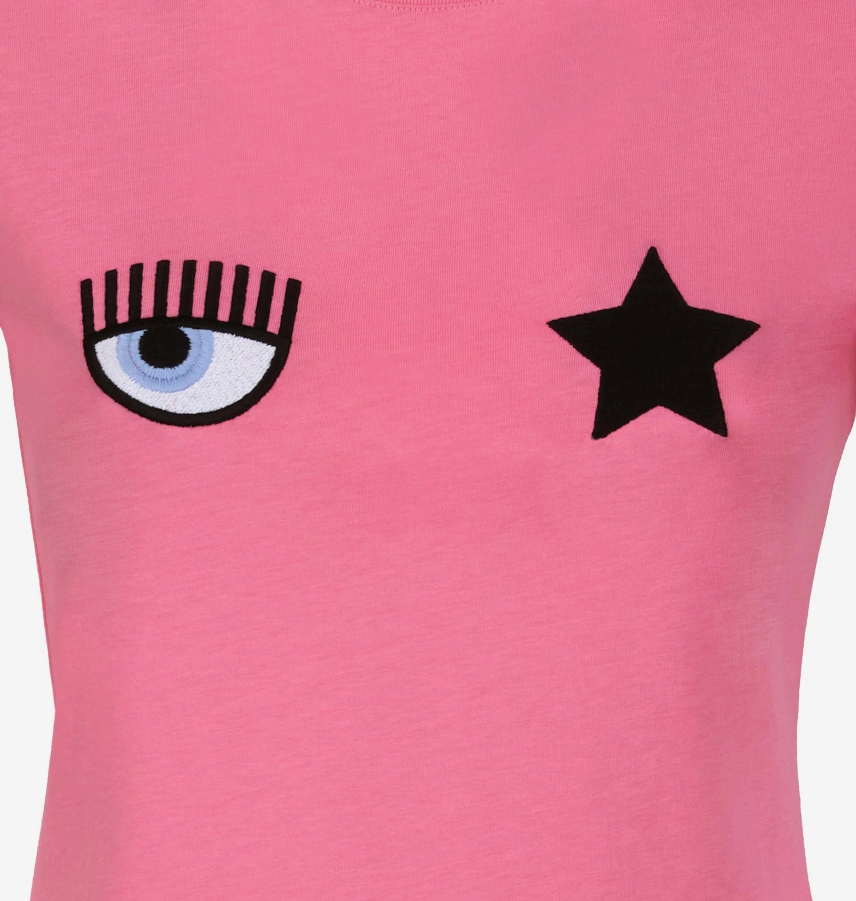 T-Shirt Chiara Ferragni con Logo / Rosa - Ideal Moda