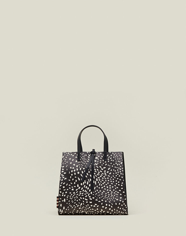 Borsa Felicia con Stampa a Pois Manila Grace / Nero - Ideal Moda