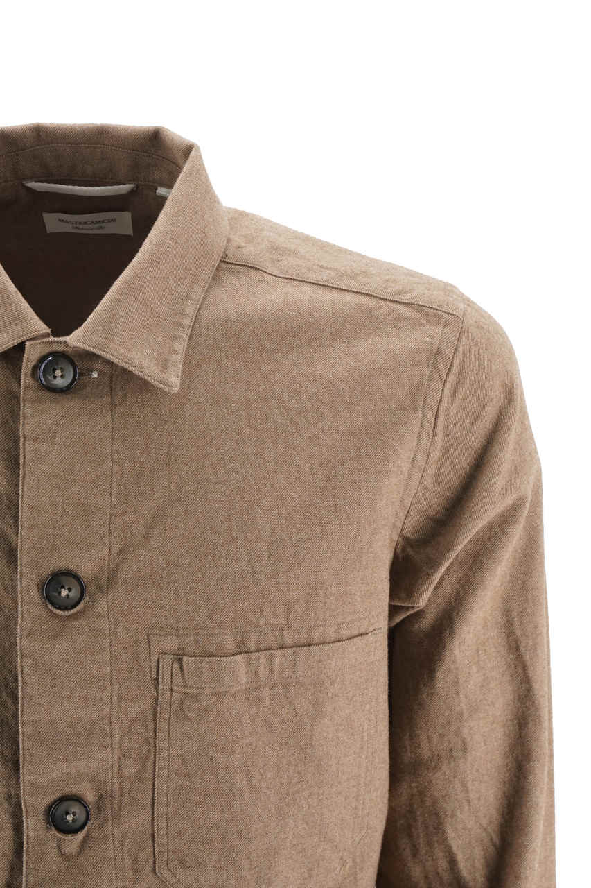 Camicia in Cotone Morbido / Beige - Ideal Moda