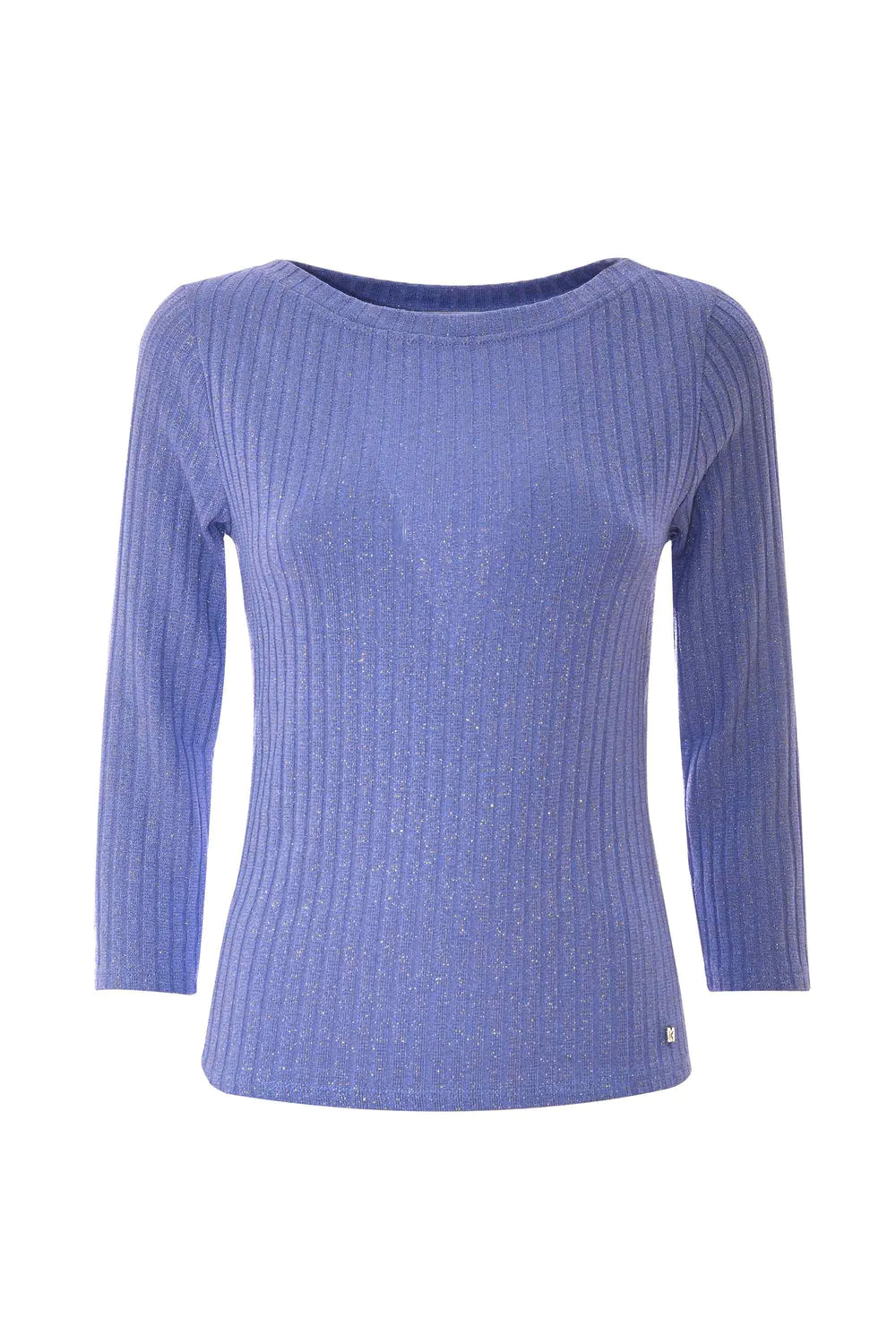 Maglia a Coste Kocca / Celeste - Ideal Moda