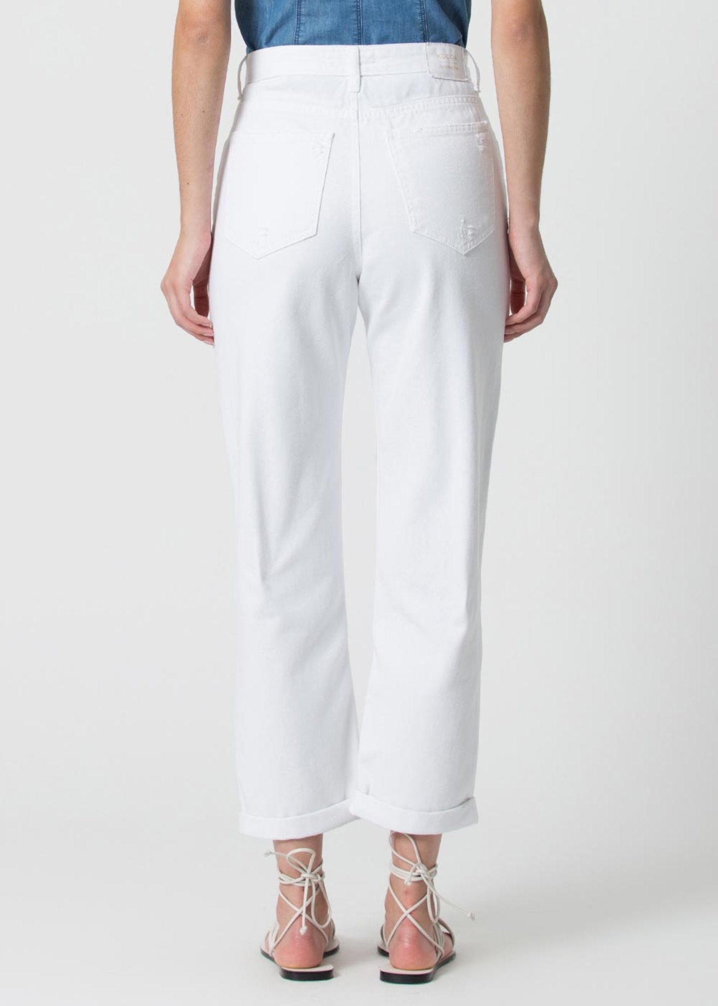 Jeans Kocca con Strappi / Bianco - Ideal Moda