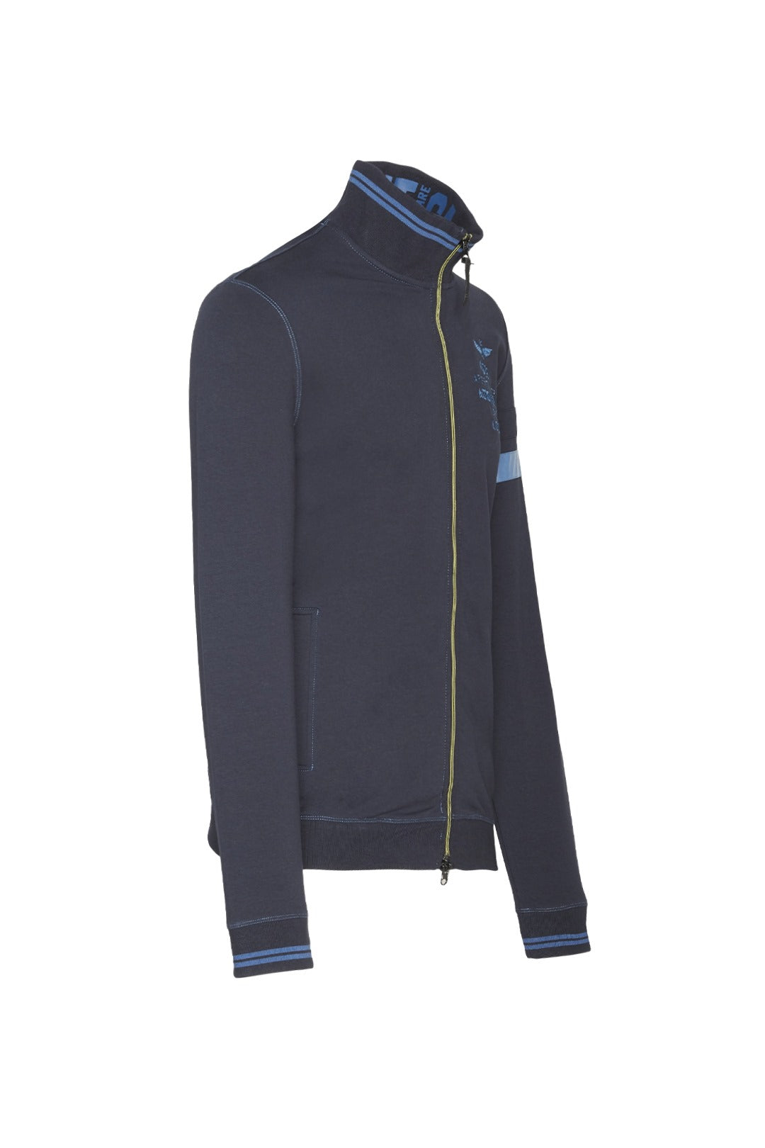 Felpa Full Zip  / Blu - Ideal Moda