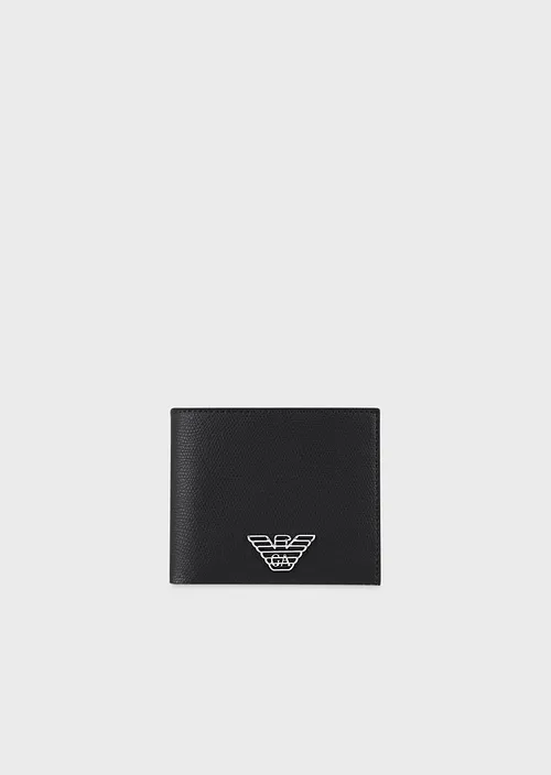 Portafoglio Emporio Armani con Logo / Nero - Ideal Moda