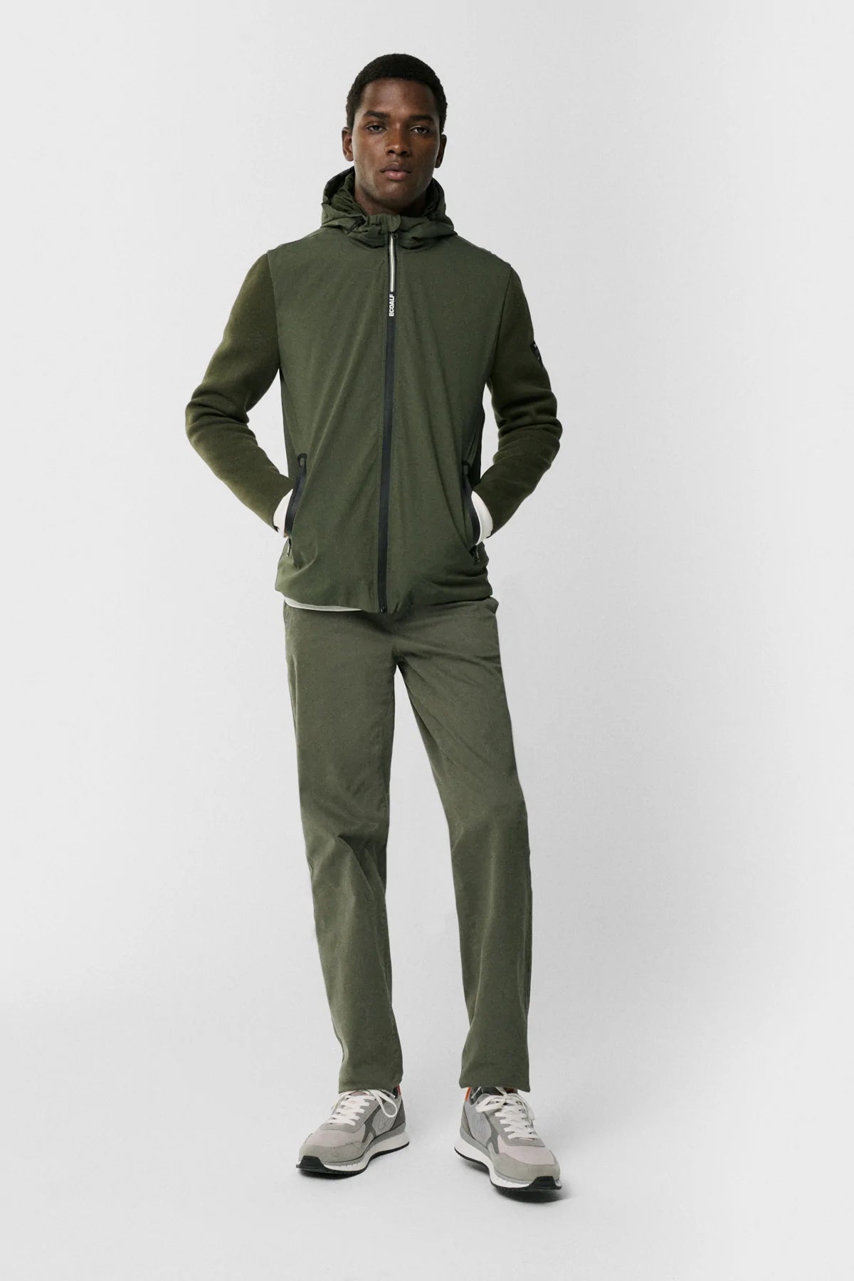 Maglia Bimateriale Ecoalf / Verde - Ideal Moda