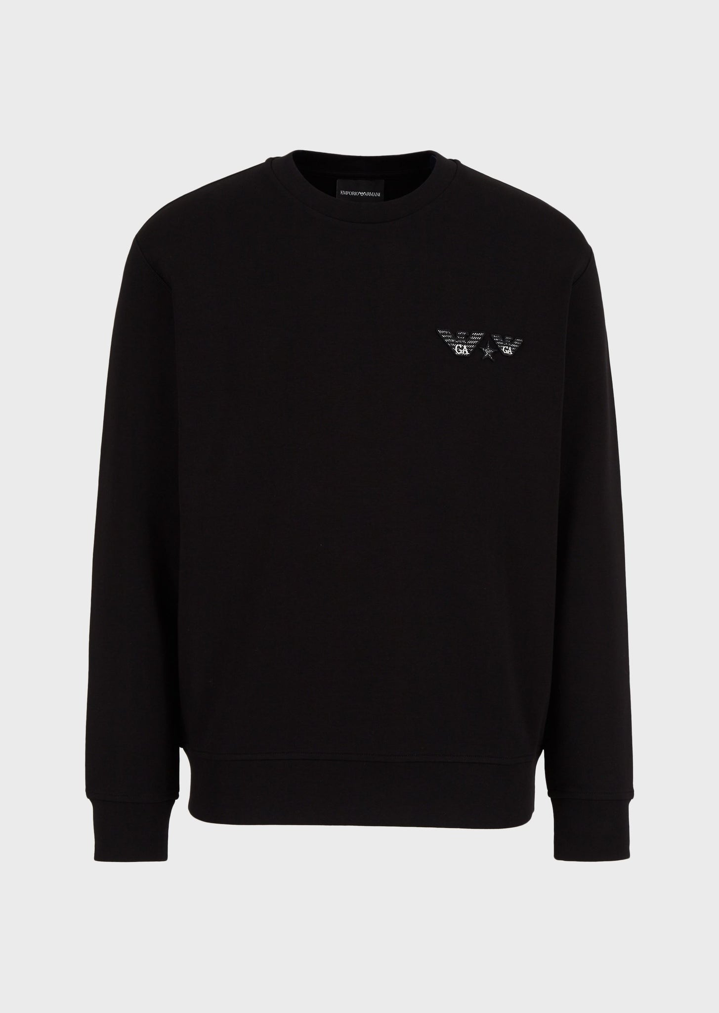Felpa Emporio Armani Girocollo / Nero - Ideal Moda