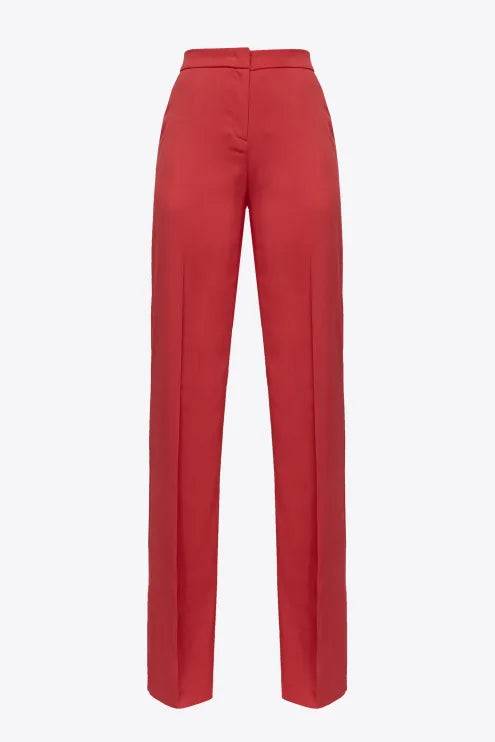 Pantalone Flare Fit Pinko / Rosso - Ideal Moda
