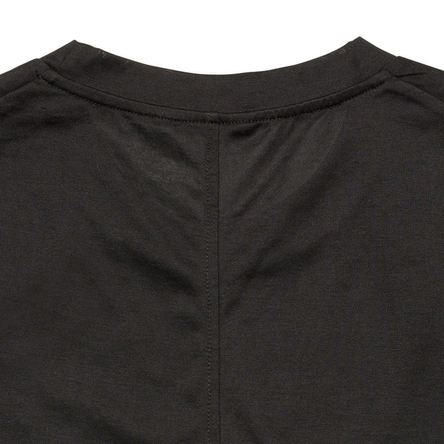 T-Shirt in Jersey Lucido di Cotone Paolo Pecora / Nero - Ideal Moda