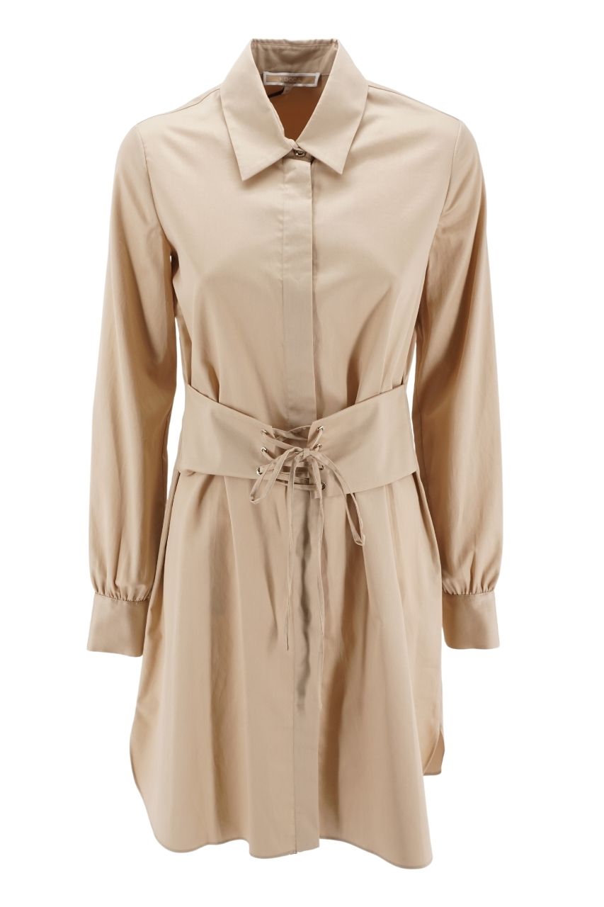 Abito Kocca Corto / Beige - Ideal Moda