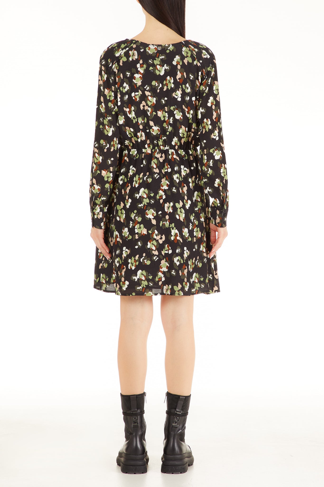 Abito con Fantasia Liu Jo / Nero - Ideal Moda