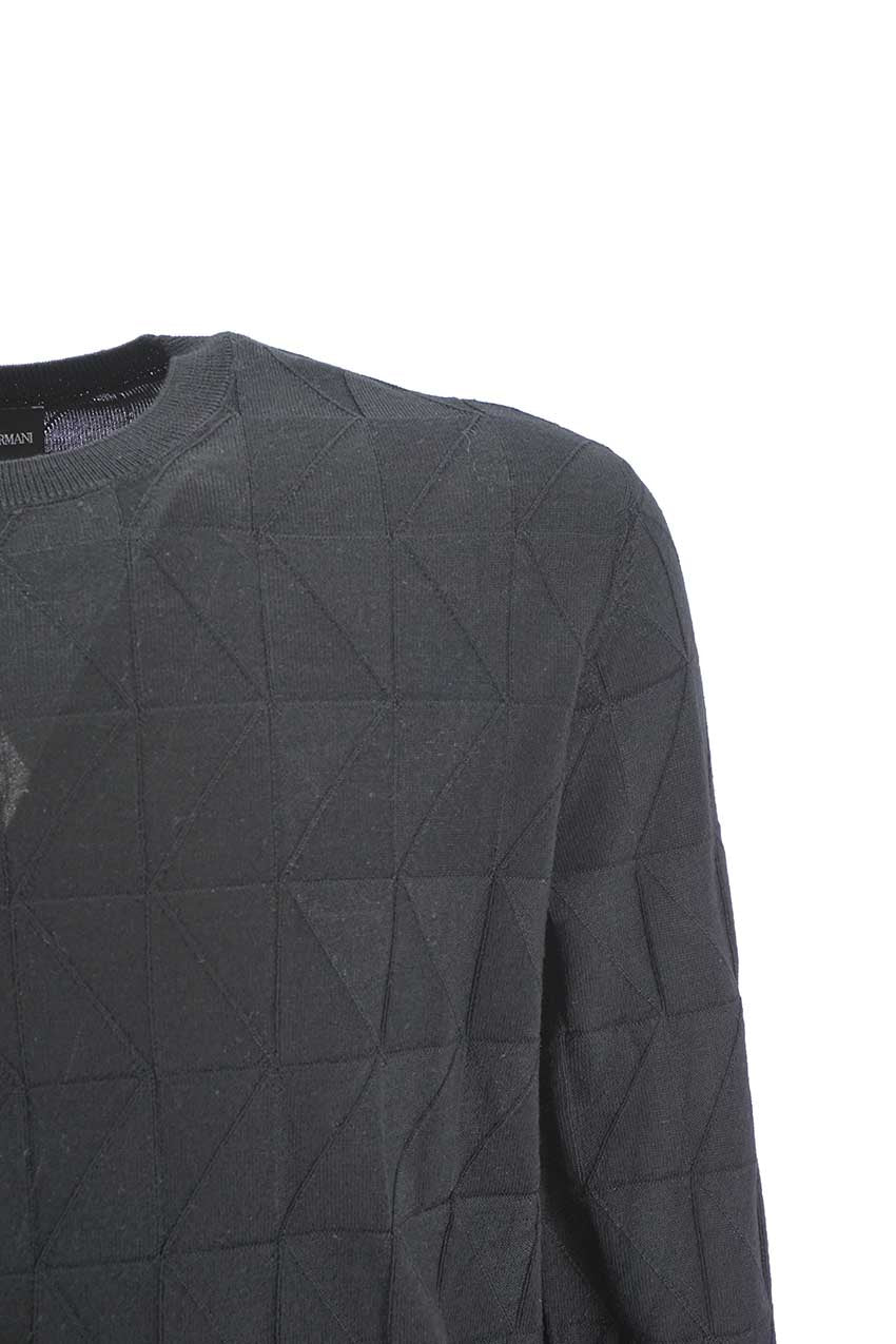 Maglia Emporio Armani in Lana / Nero - Ideal Moda