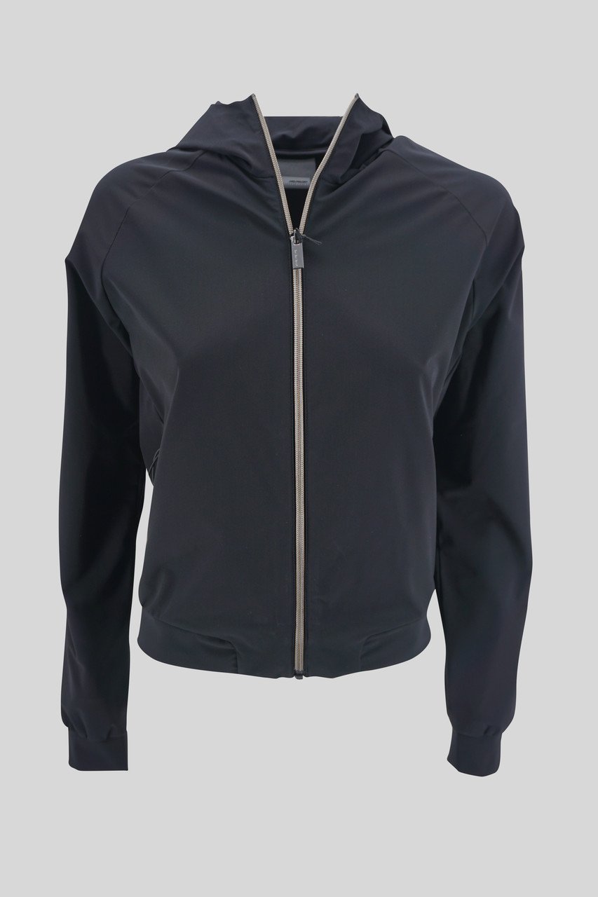 Giacca Summer Fleece Hood Lady / Nero - Ideal Moda