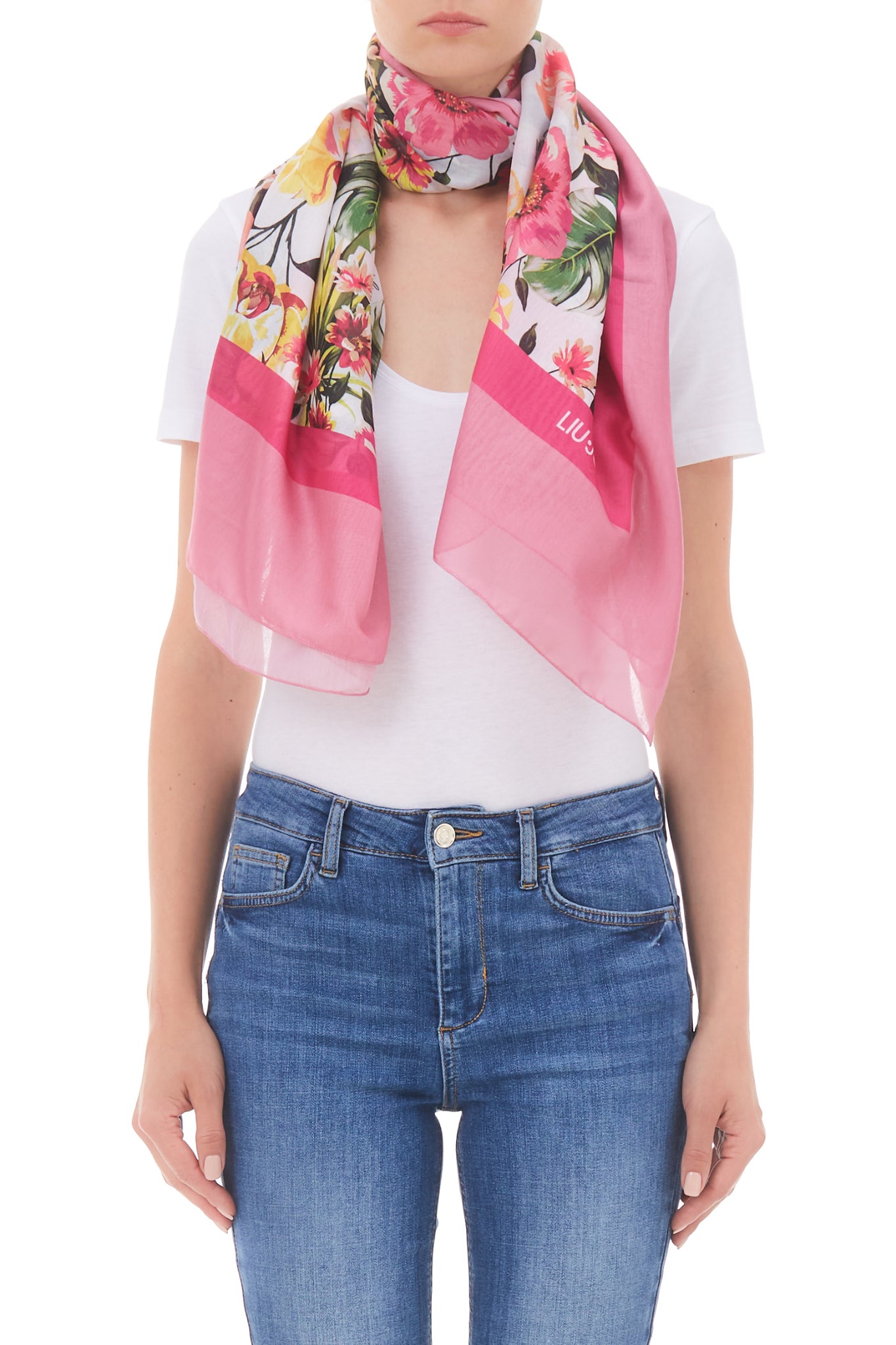 Stola Liu Jo a Fantasia / Rosa - Ideal Moda
