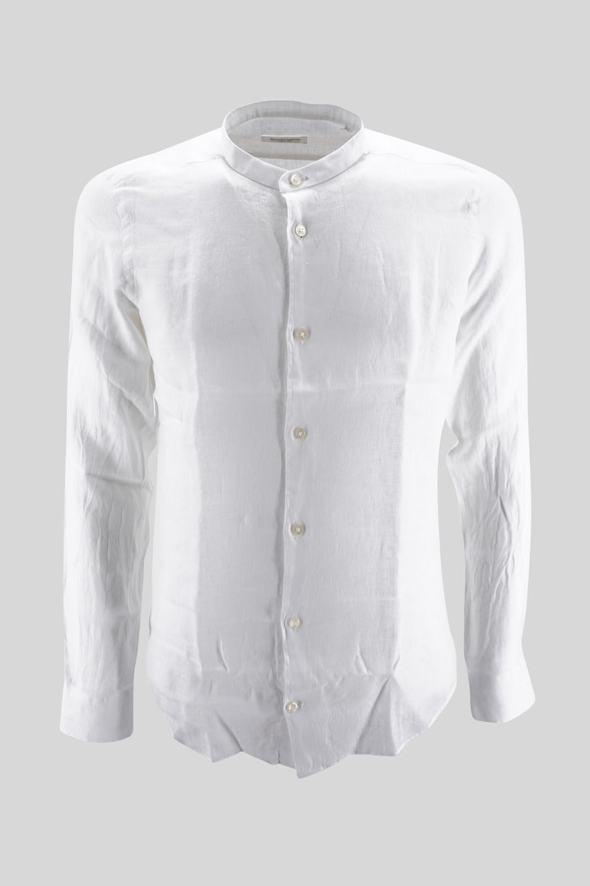 Camicia Collo Coreano / Bianco - Ideal Moda