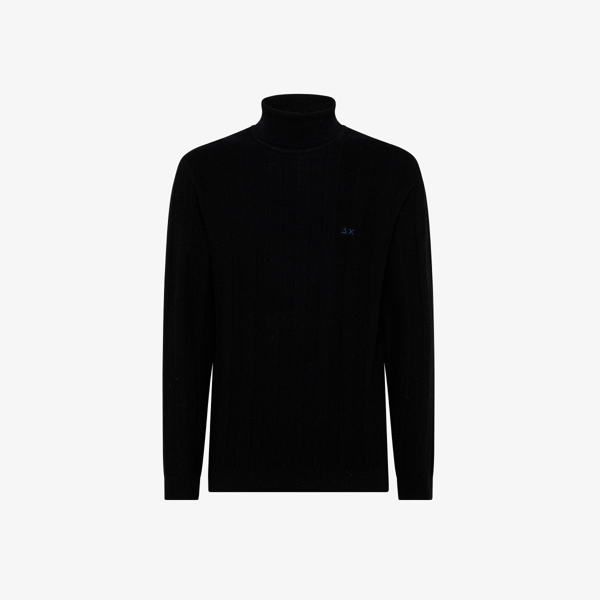 Maglia Sun 68 a collo alto / Nero - Ideal Moda