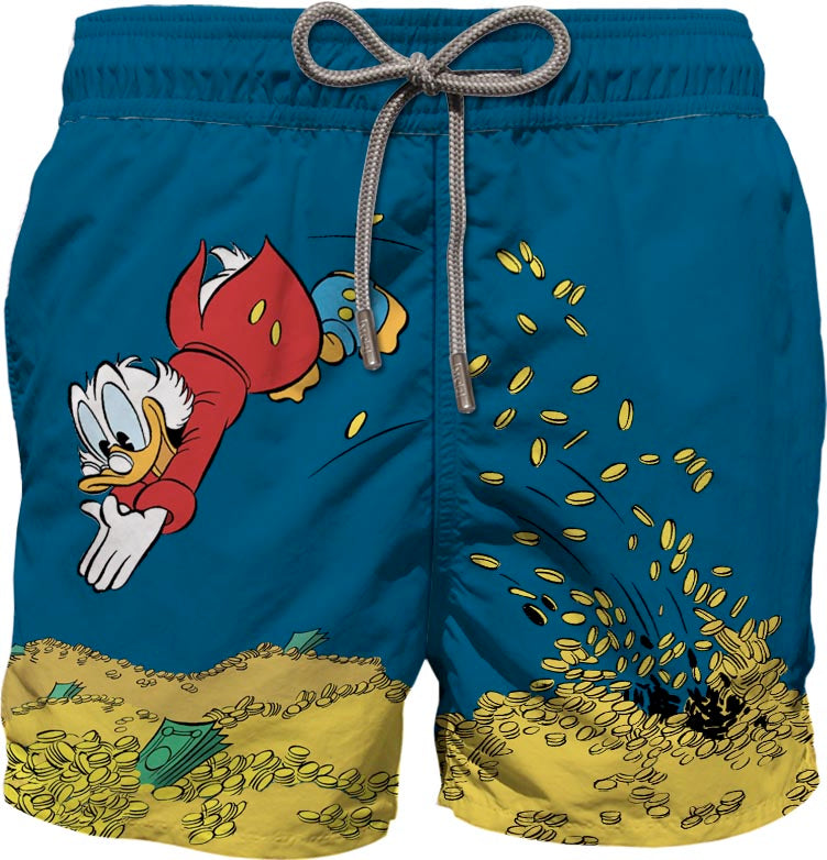 Costume Mare Stampa / Blu - Ideal Moda