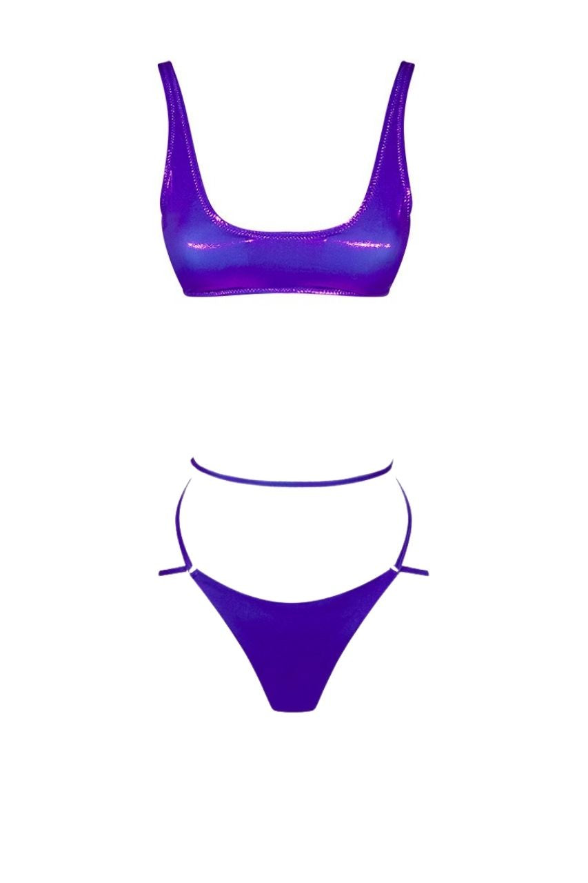 Bikini Laminato Matinèe  / Viola - Ideal Moda