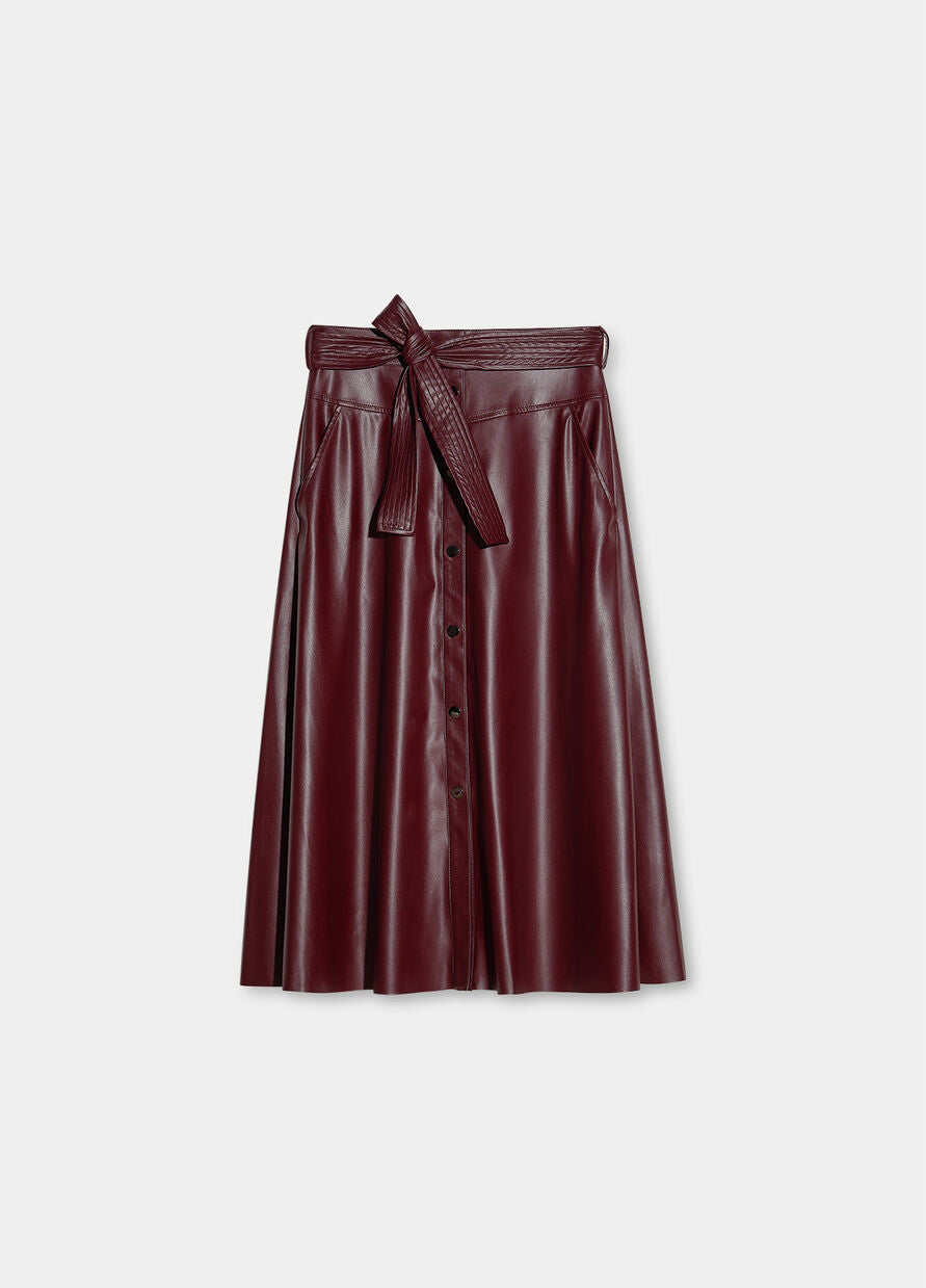 Gonna Liu Jo con Cintura / Bordeaux - Ideal Moda