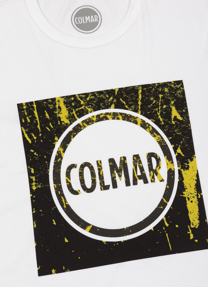 T-Shirt in Cotone con Stampa / Bianco - Ideal Moda