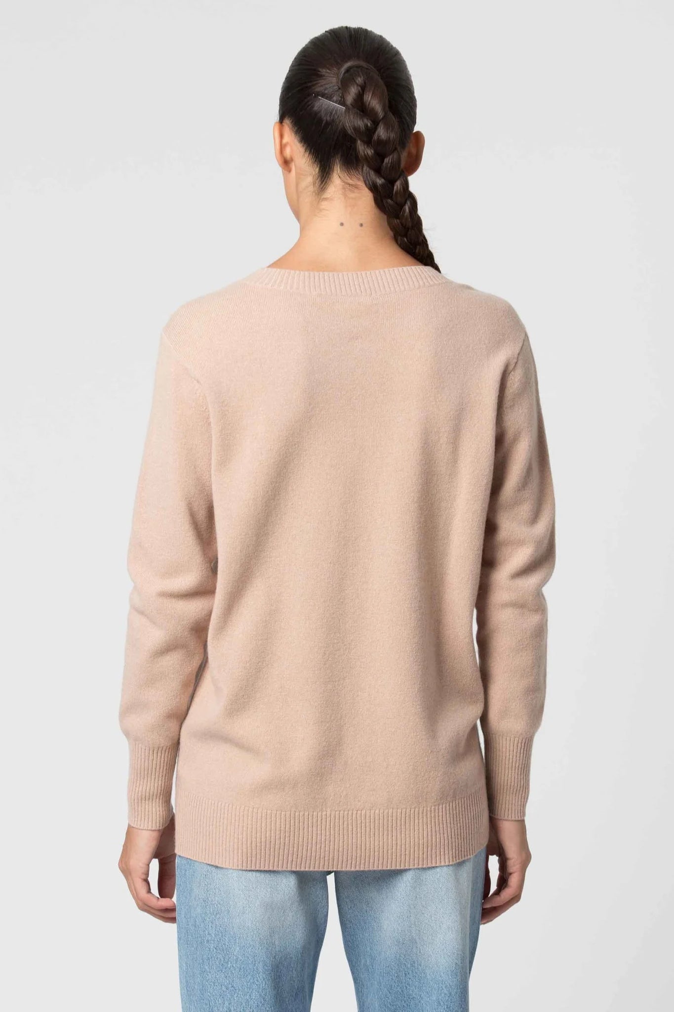 Maglia con Scollo a V Kocca / Beige - Ideal Moda