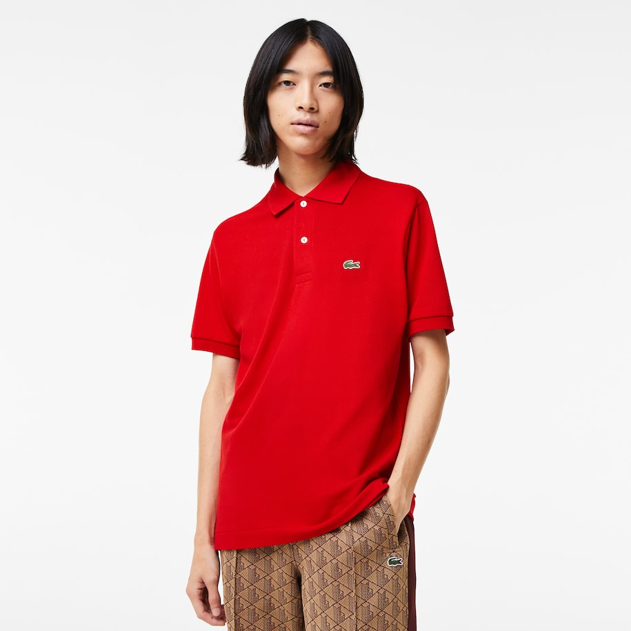 Polo 12.12 con Logo Lacoste / Rosso - Ideal Moda