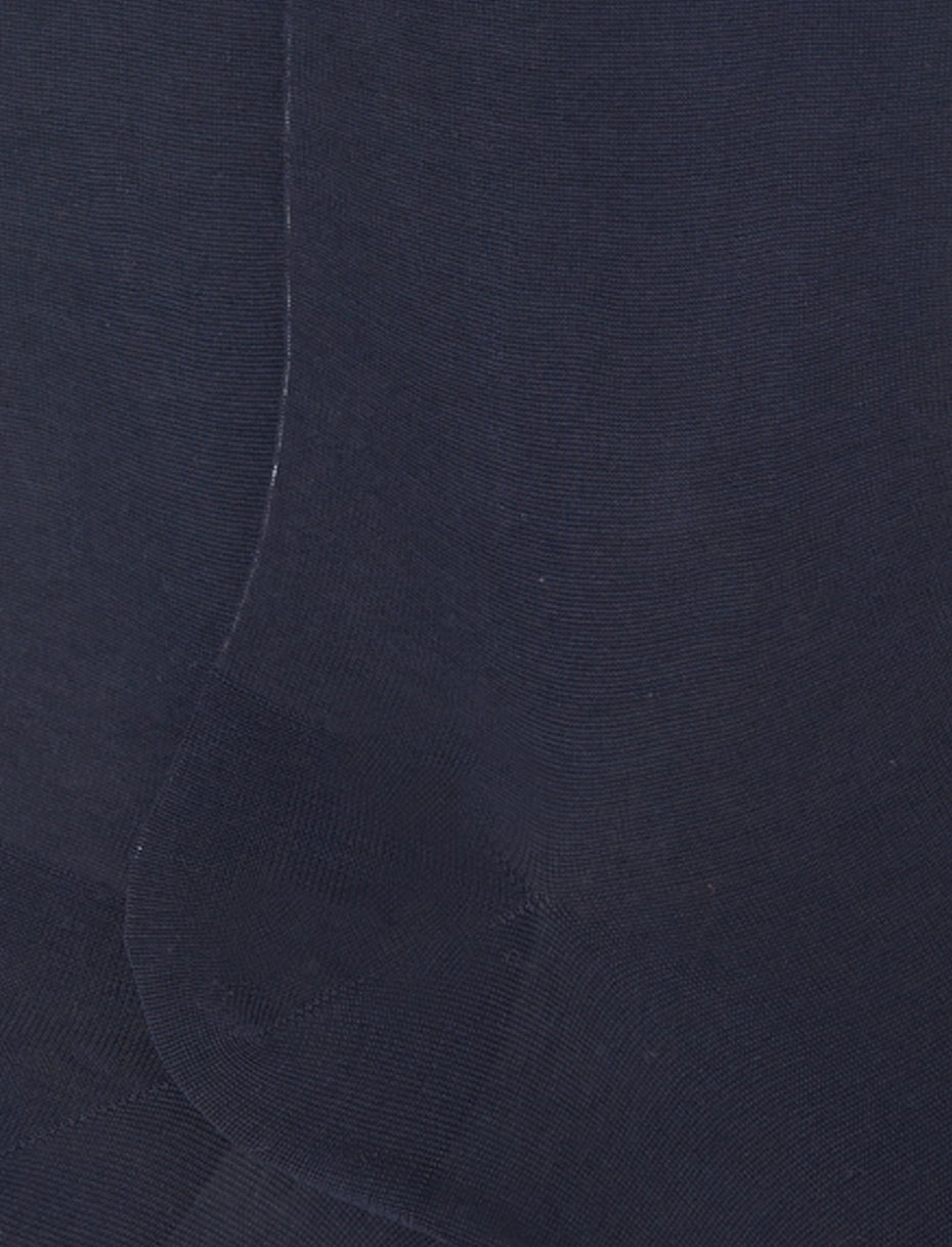 Calze Lunghe in Cotone Chiffon Gallo / Blu - Ideal Moda